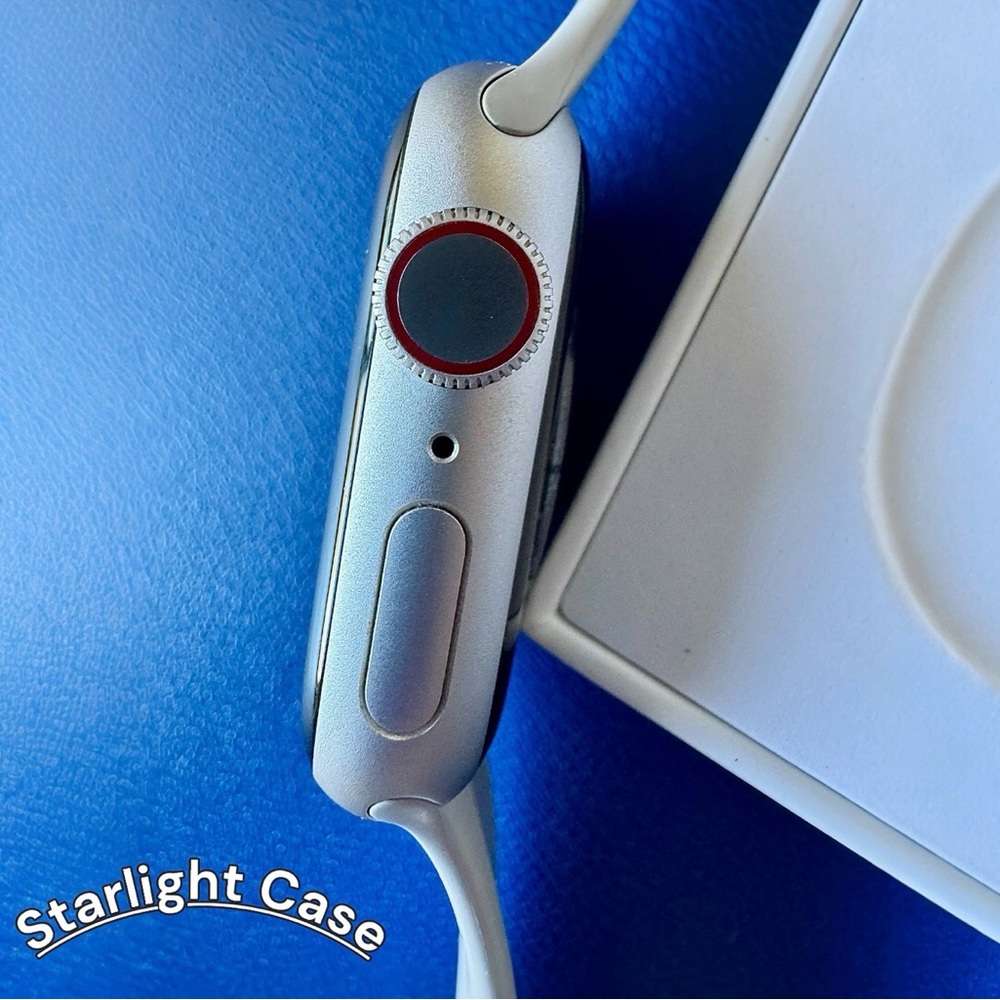 Like New Apple Watch Series 7 – 41mm Starlight Finish - Box, Charger, Bands - Picture 4 of 15